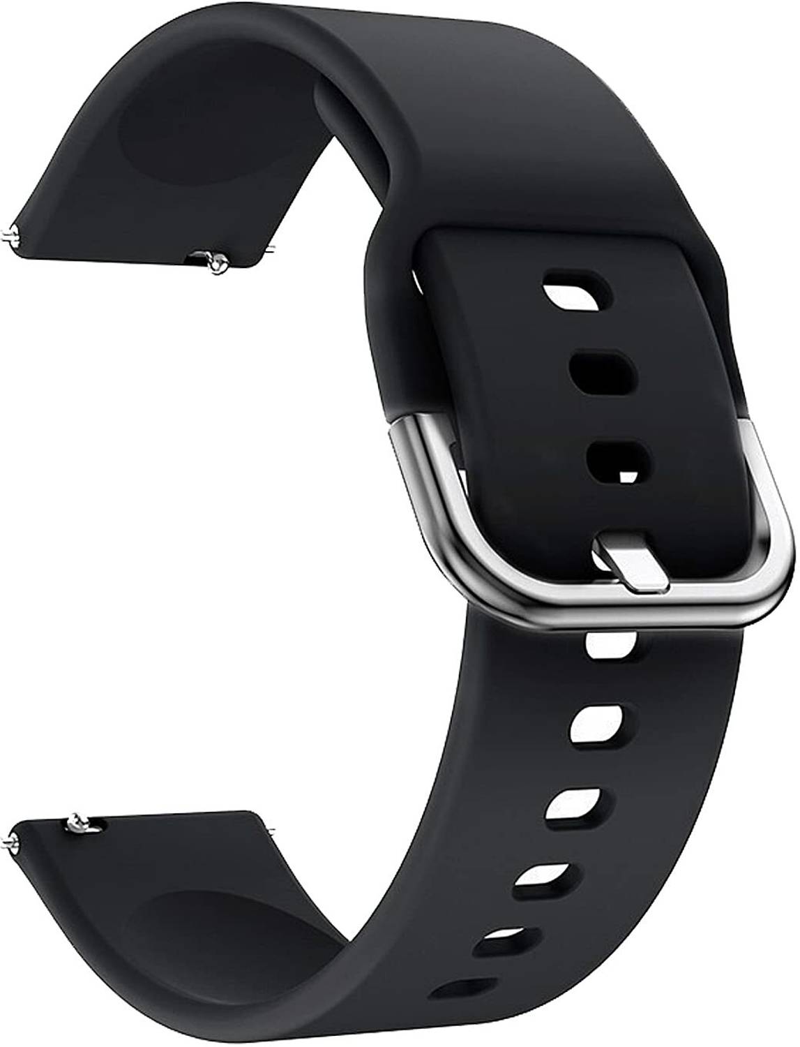 AOnes Silicone Belt Watch Strap with Metal Buckle for Garmin Venu Sq 2 Smart Watch Strap