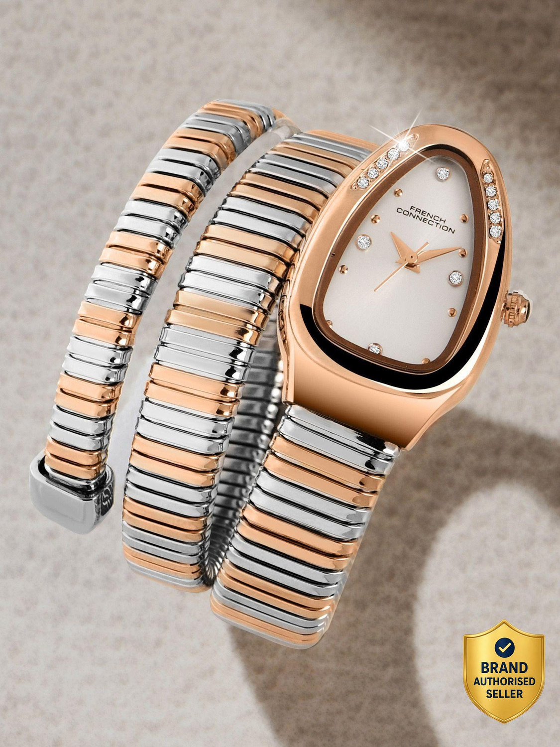 Image of French Connection The Mystic Curve The Mystic Curve Analog Watch - For Women