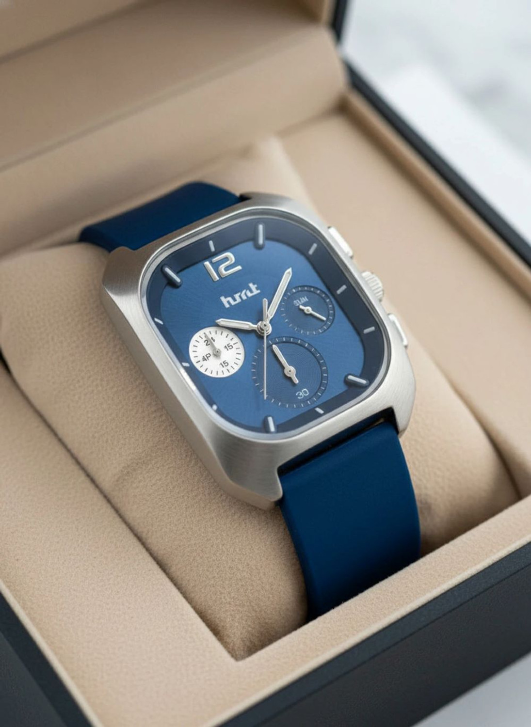 Image of hmt QUARTZ Ring Blue Analog Watch - For Men