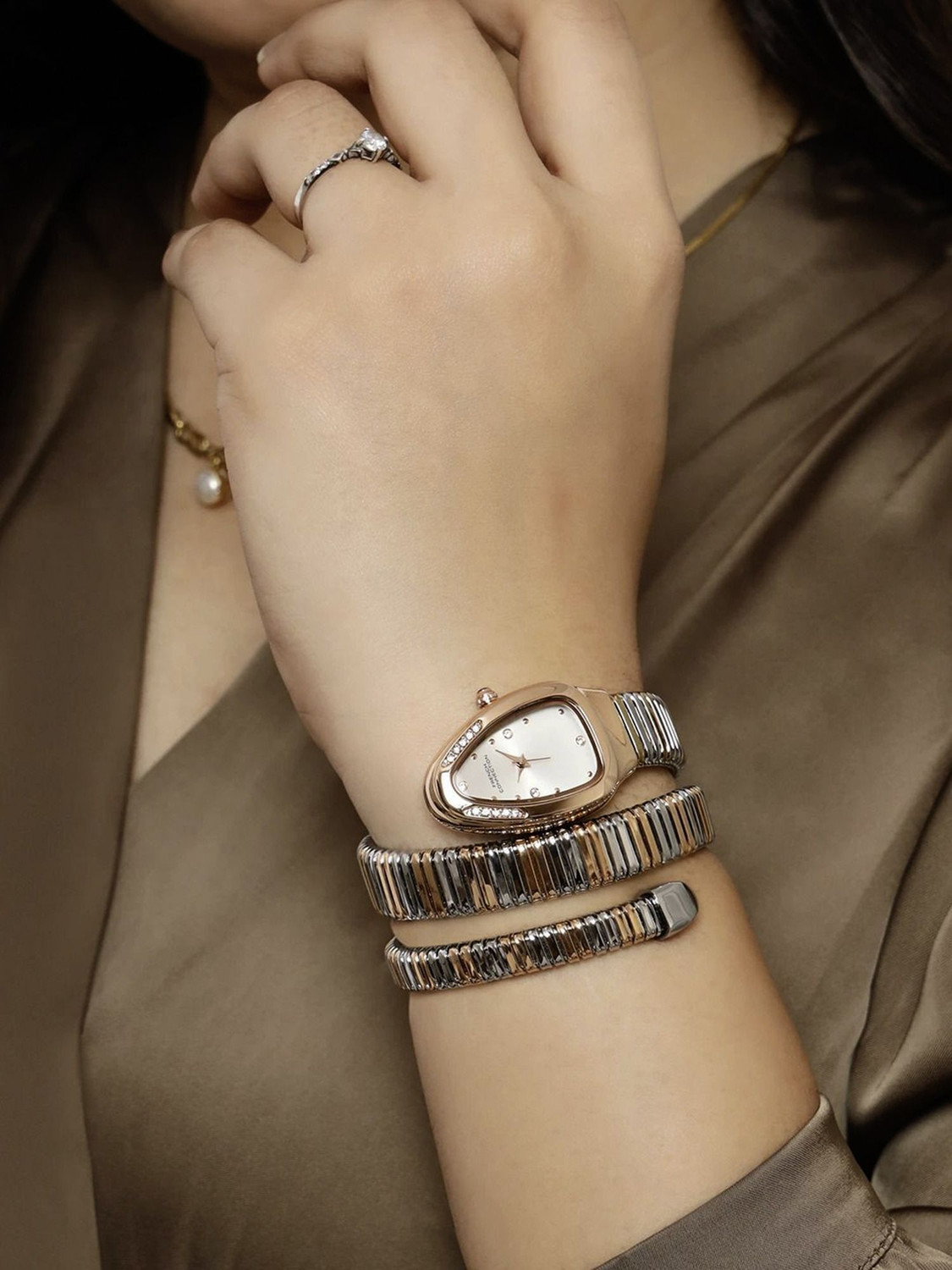Image of French Connection The Mystic Curve The Mystic Curve Analog Watch - For Women