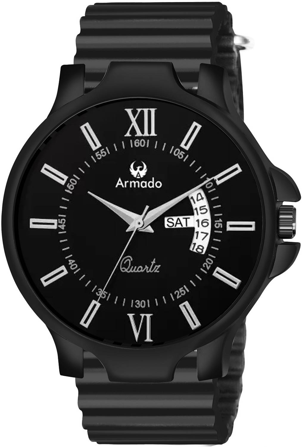 ARMADO 1538 Black Silicon Strap Analog Watch - Image 3