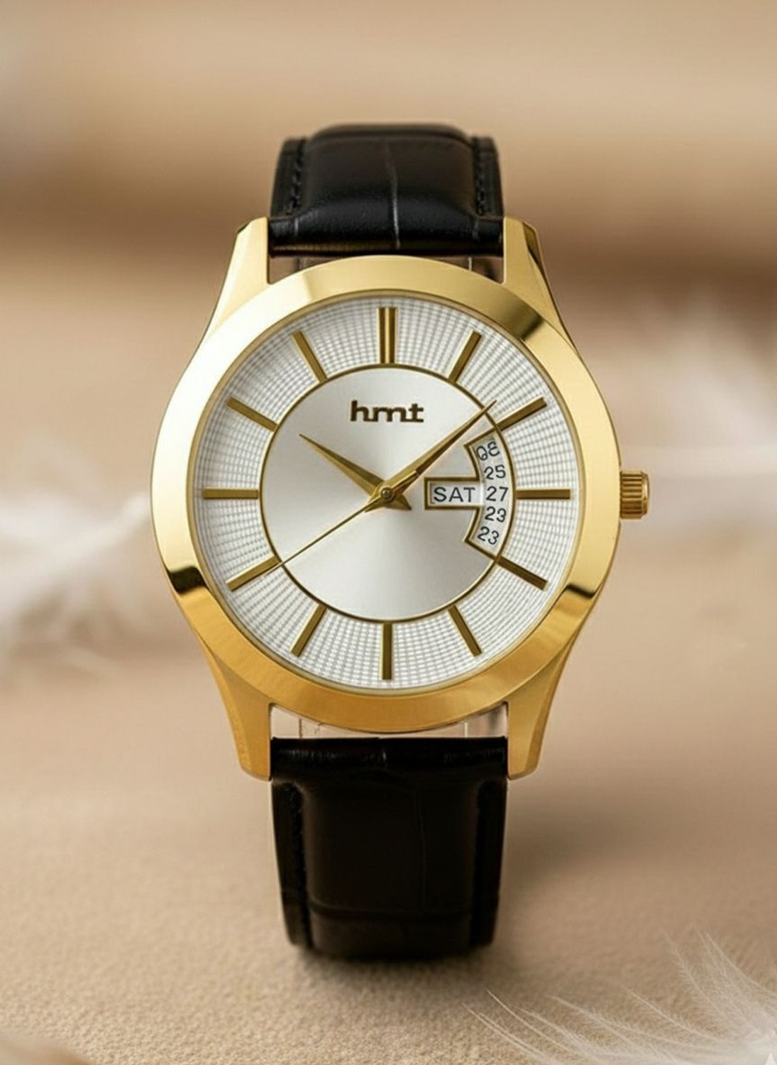 Image of HMT DLX Premium Water Resistant Classic Branded Analog Watch - For Men