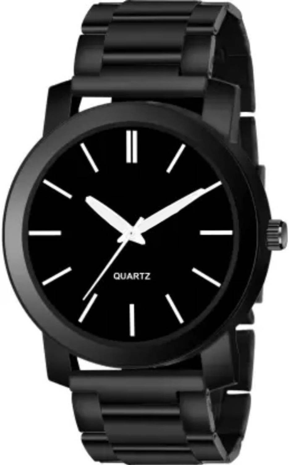 KU Black Dial Metal Boys Wrist Analog Watch