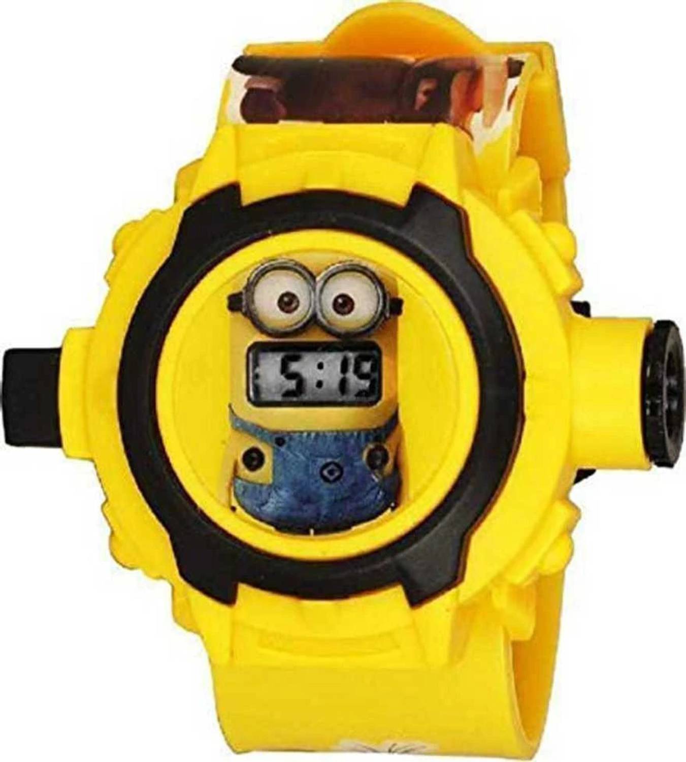 3 Jokers Minion Kids Watch Automatic Digital Light 24 Images Projector Wrist Led watch for Kids Boys & Girls Diwali Gift Birthday Returned Gifts Entertainment Toy & Game Digital Watch  - For Boys & Girls