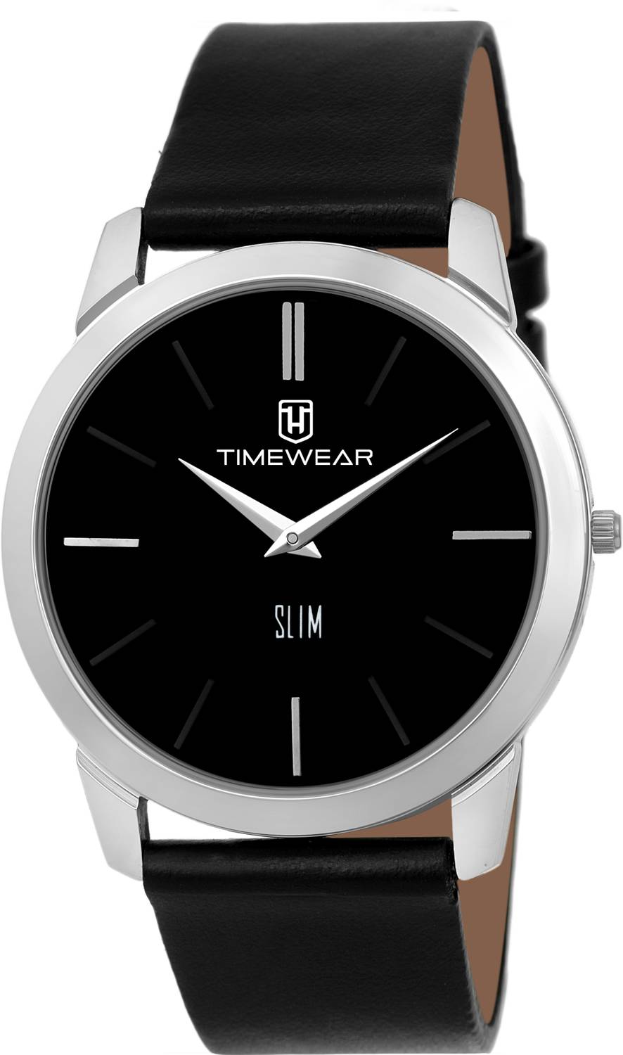 TIMEWEAR 175BDTG Slim Series Black Leather Watch - Image 1