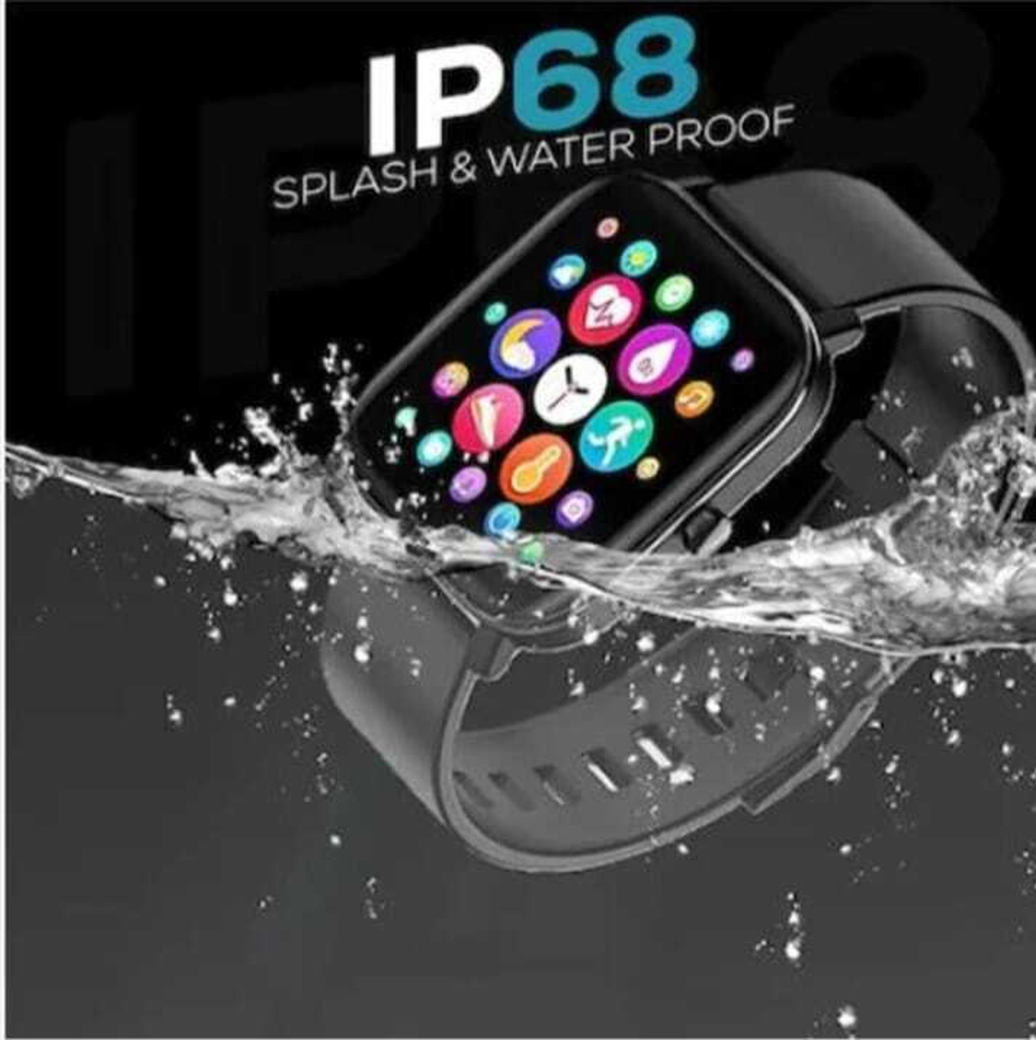 Image of SPARKPLUG Digital Smart multiple sports modes wrist watch pack of 01 Smartwatch (Black Strap, Free Size)