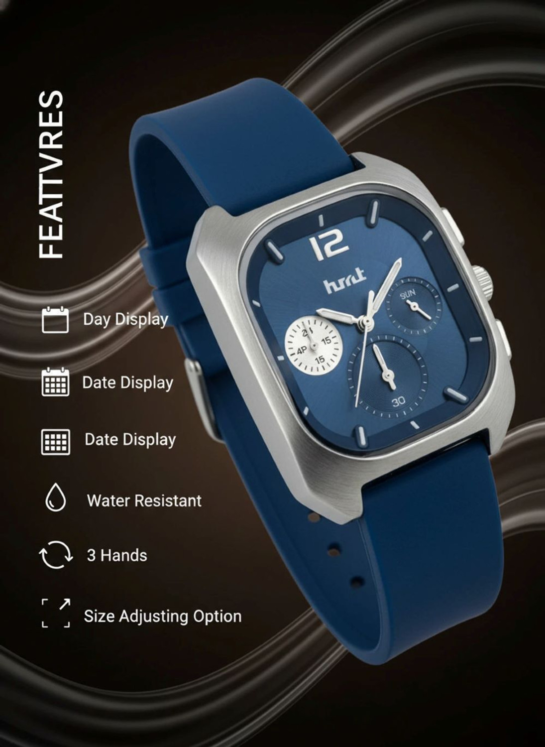 Image of hmt QUARTZ Ring Blue Analog Watch - For Men