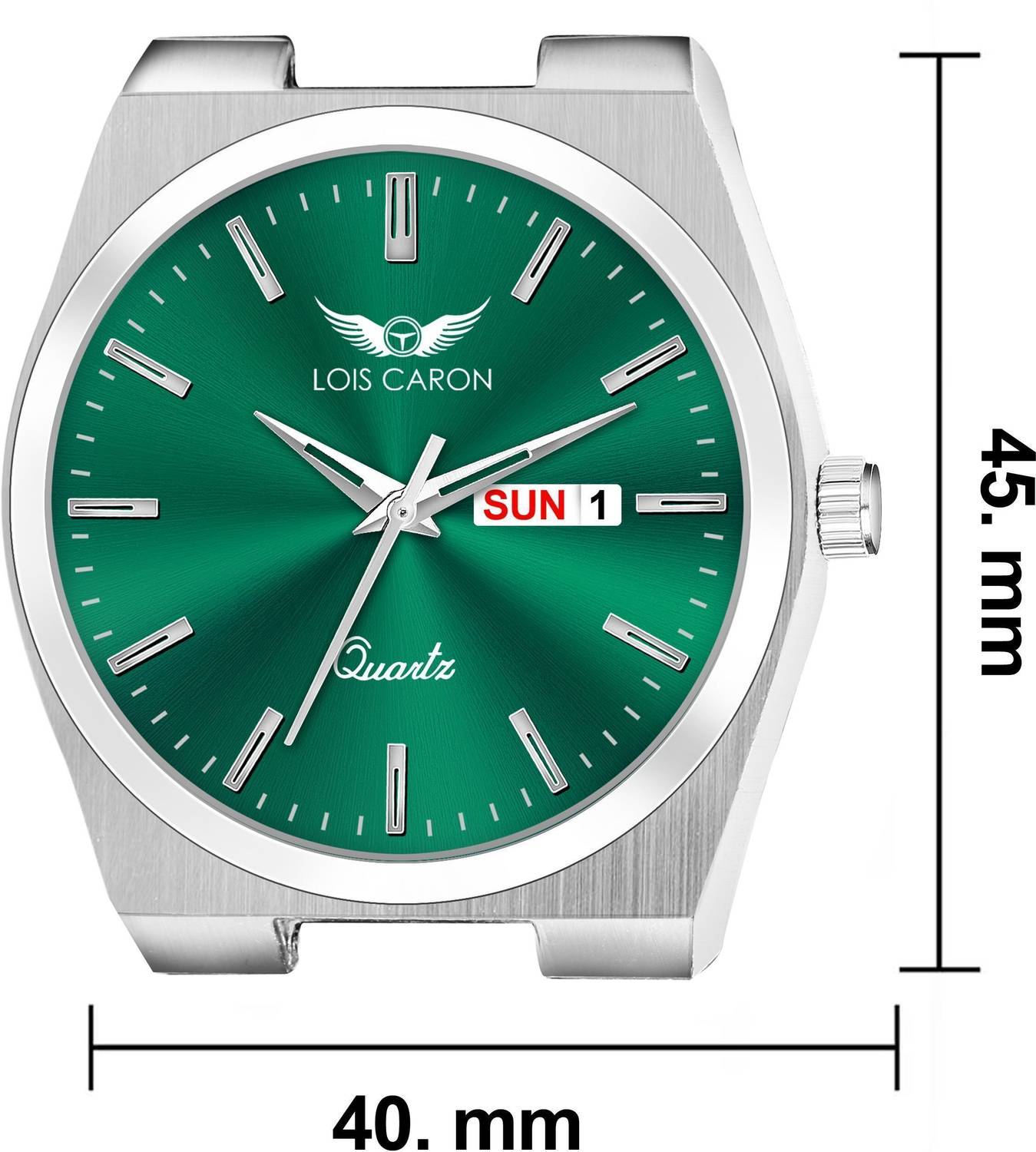 LOIS CARON Men's LCS-8345 Green Dial Watch - Image 4