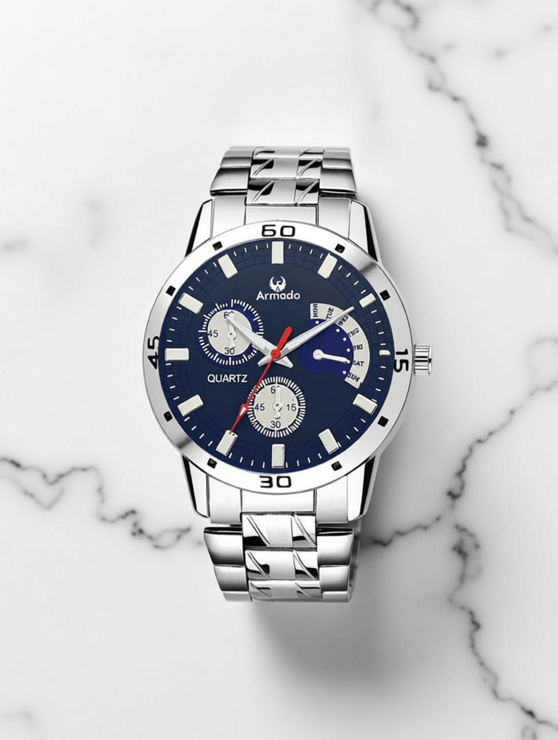 Image of ShopGlobal 710-BLU 2024-64 Analog Watch - For Men