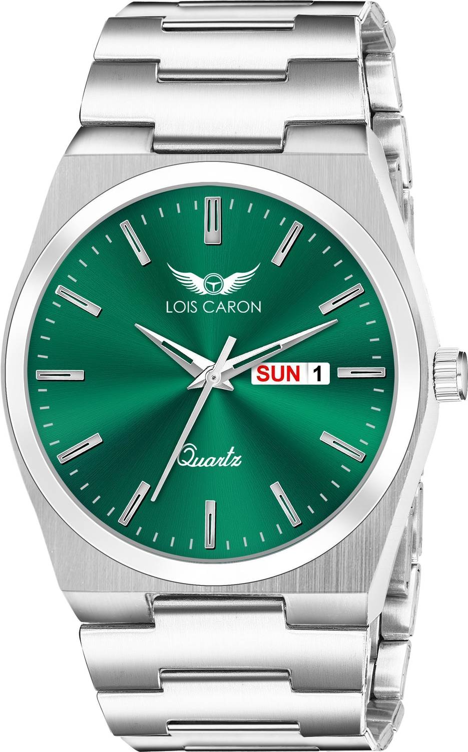 LOIS CARON Men's LCS-8345 Green Dial Watch - Image 3