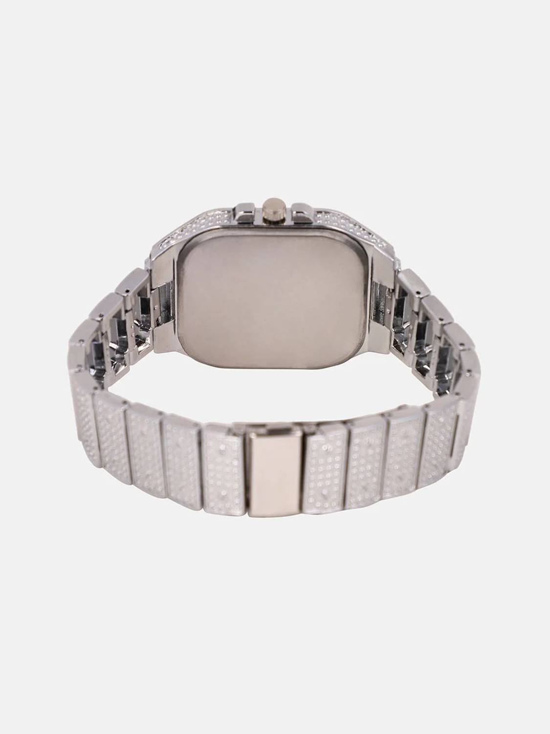classicbusiness Silver Diamond Crystal Dial Watch - Image 2