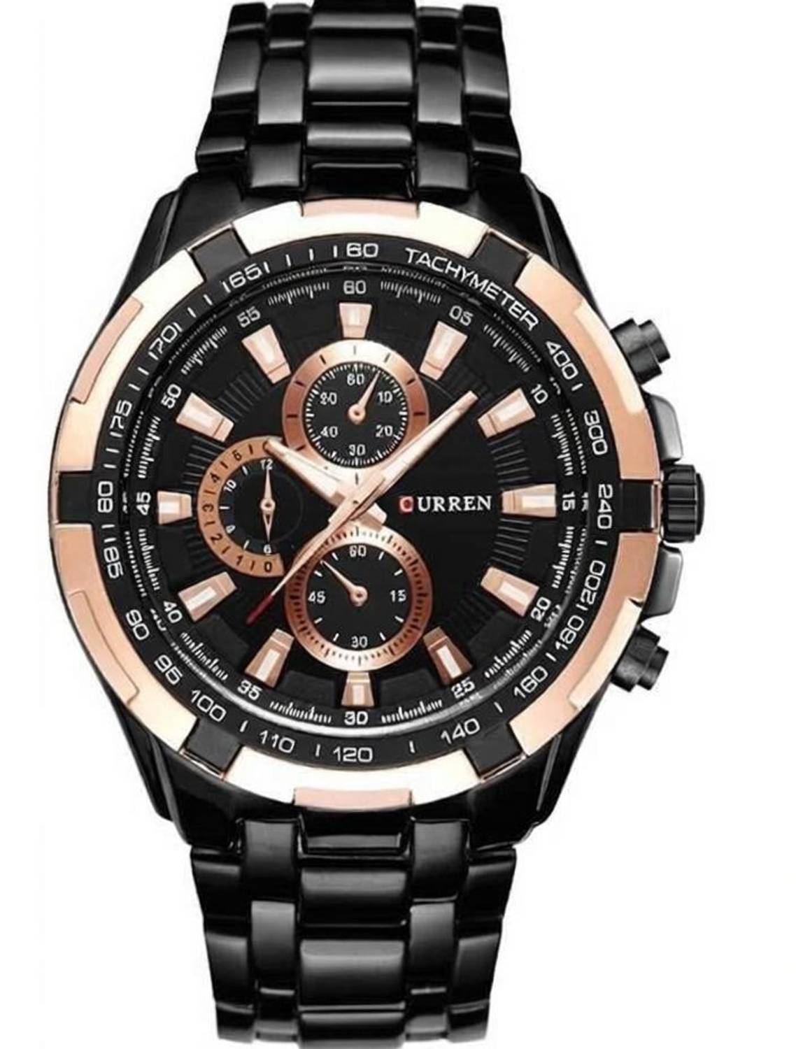 Curren Analog Watch - Men Black - Image 1
