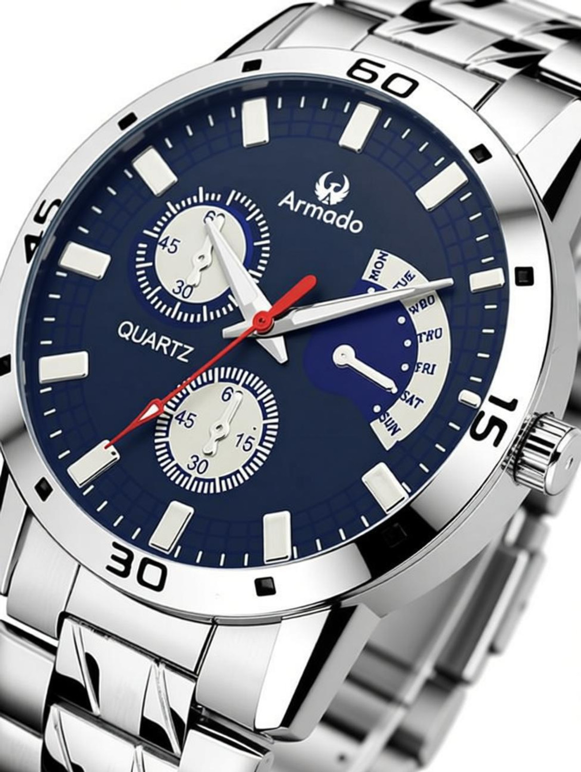 Image of ShopGlobal 710-BLU 2024-64 Analog Watch - For Men