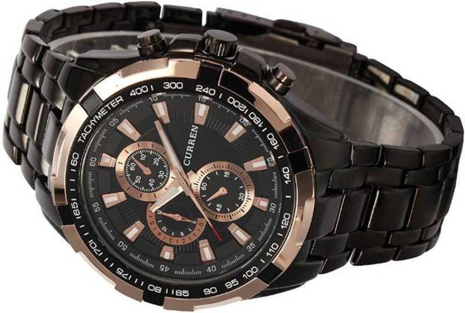 Curren Analog Watch - Men Black - Image 3