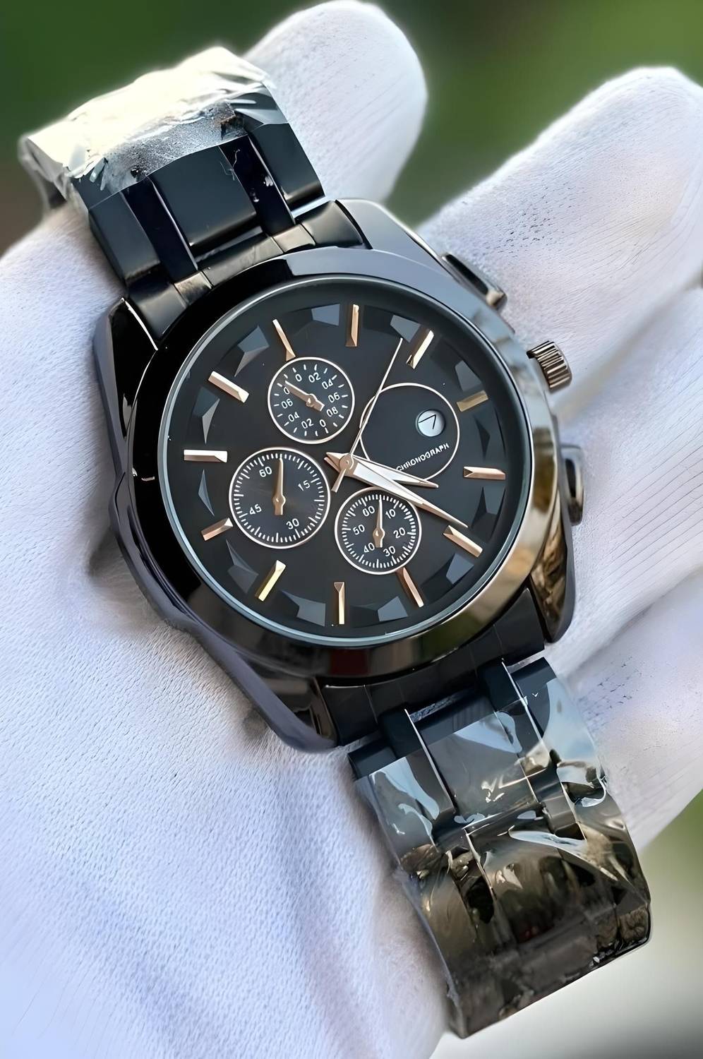 Trending men's - boy's collection black date function working foldover lock Analog Watch - For Men Date Series watches - Image 2