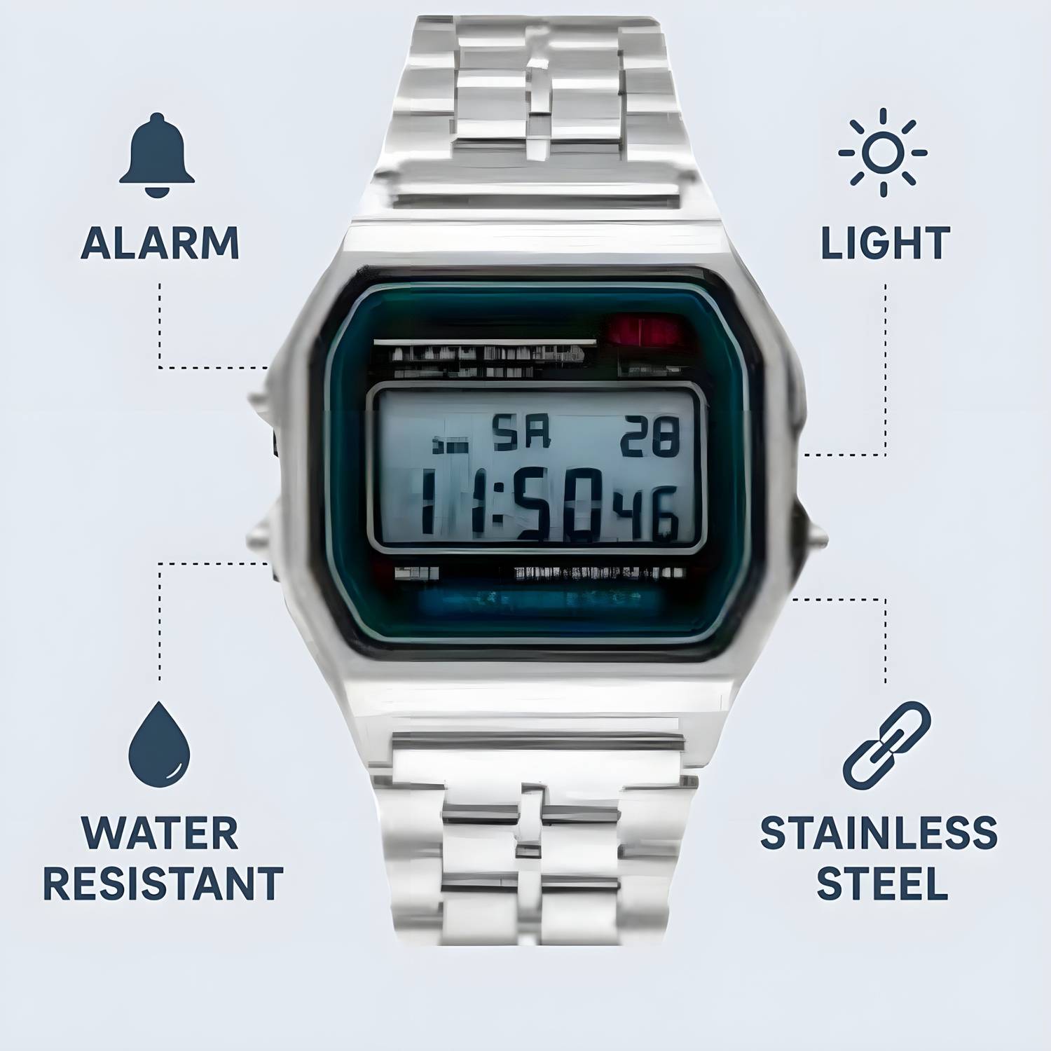 Amience Digital Watch for Men & Women - Image 4