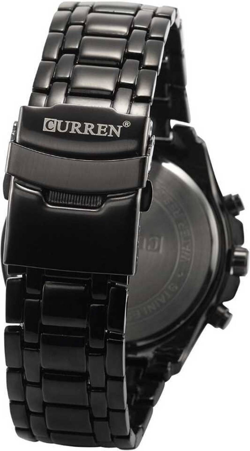 Curren Analog Watch - Men Black - Image 2