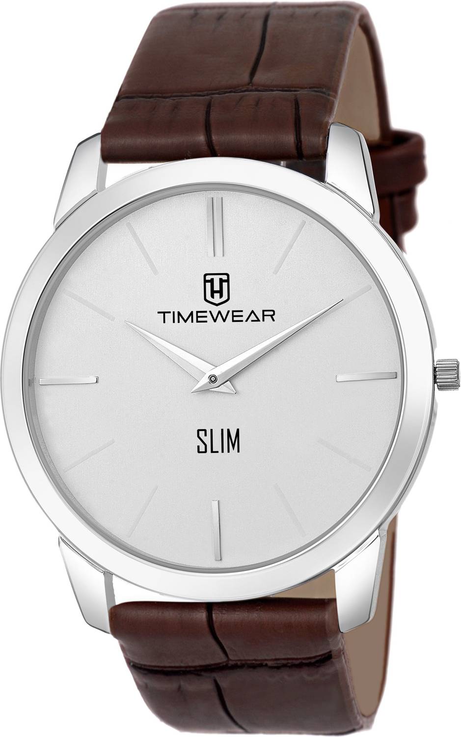 TIMEWEAR 192WDTG Slim Series Brown Leather Watch - Image 3