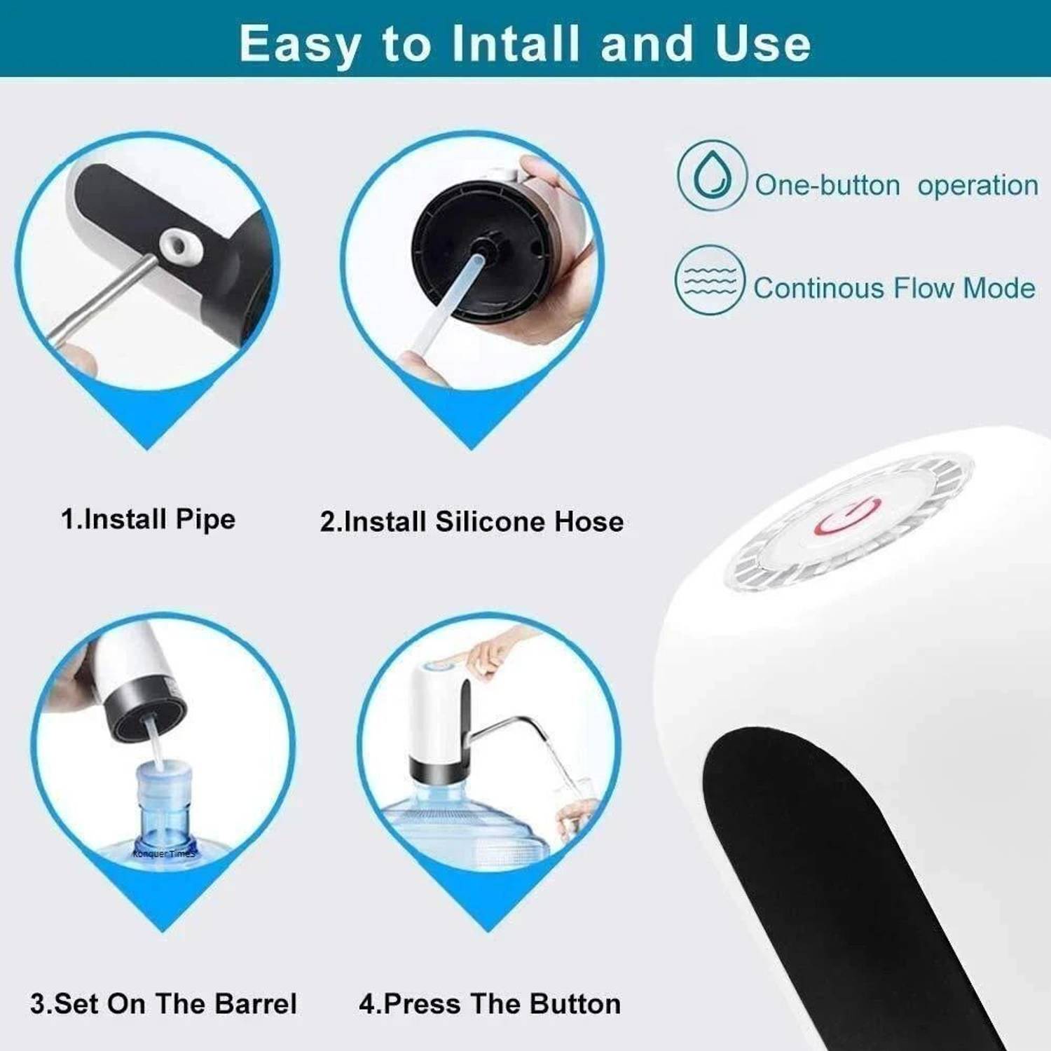 BornFree Mini Rechargeable Water Bottle Dispenser - Image 3