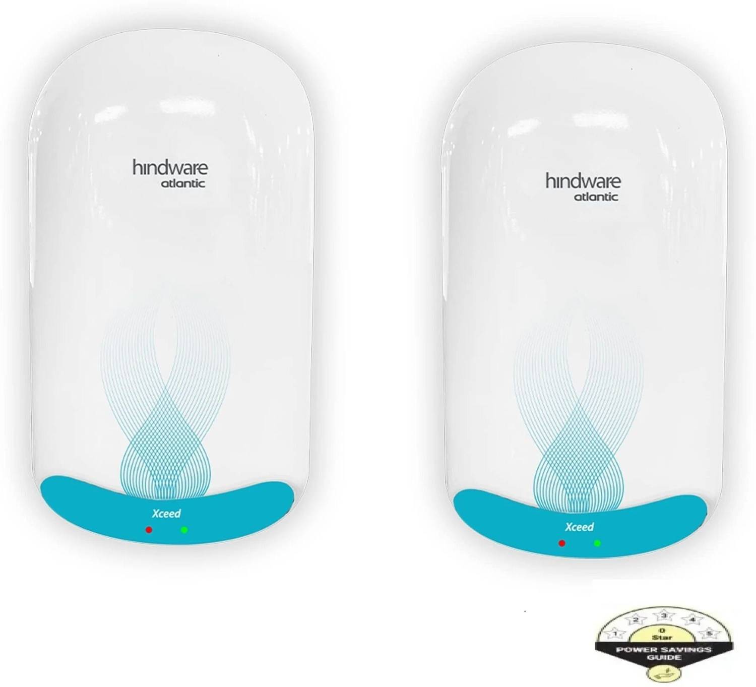 Hindware 5 L Instant Water Geyser (Atlantic Xceed Pack of 2, Whit
