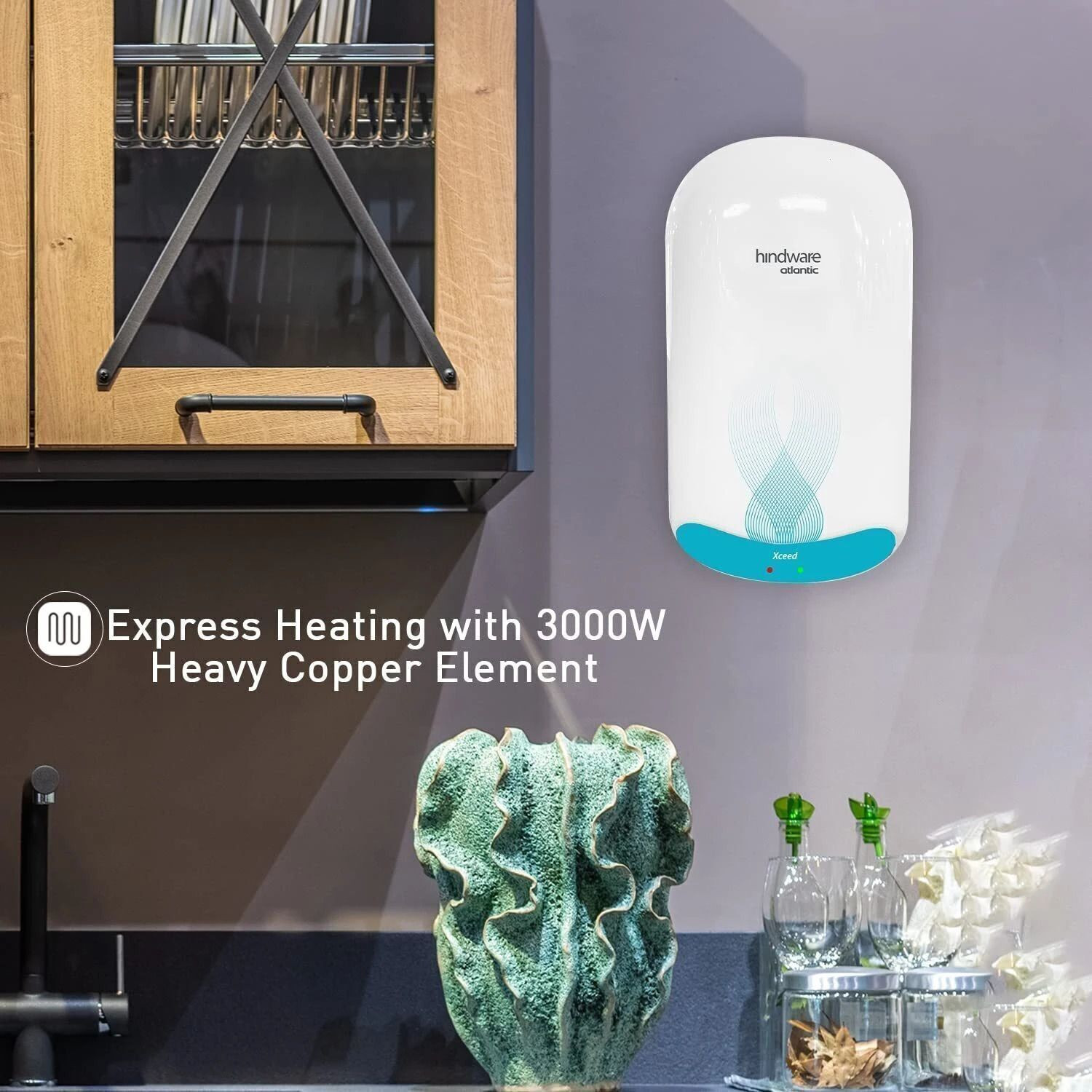 Image of Hindware 5 L Storage Water Geyser Atlantic Xceed Pack of 1 5 L Instant Water Geyser