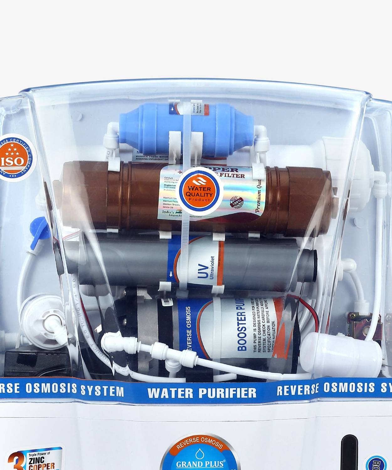 Grand plus COPPPER AUDI 14 L RO + UV + UF + TDS Water Purifier 5