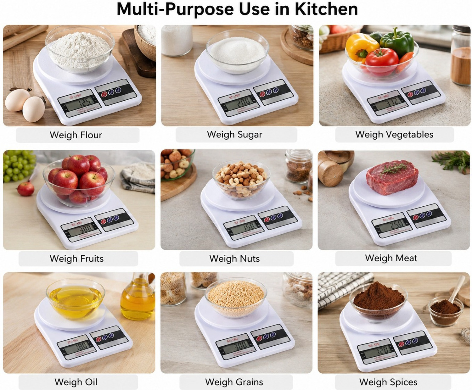 Image of Livtaar Digital 1Gm-10 Kg Weight Scale Lcd For Kitchen and shop Machine kata Weighing Balance Scale