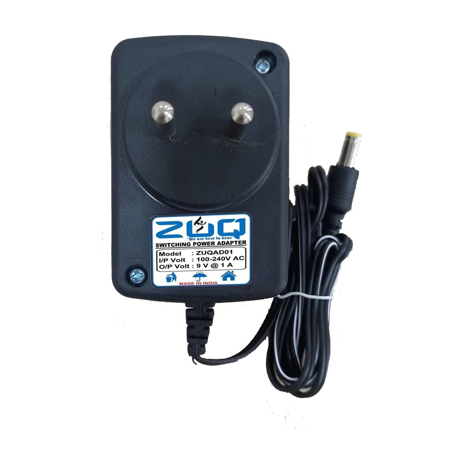 ZUQ 9V 1A SWITCHING POWER ADAPTOR OR CHARGER Worldwide Adaptor
