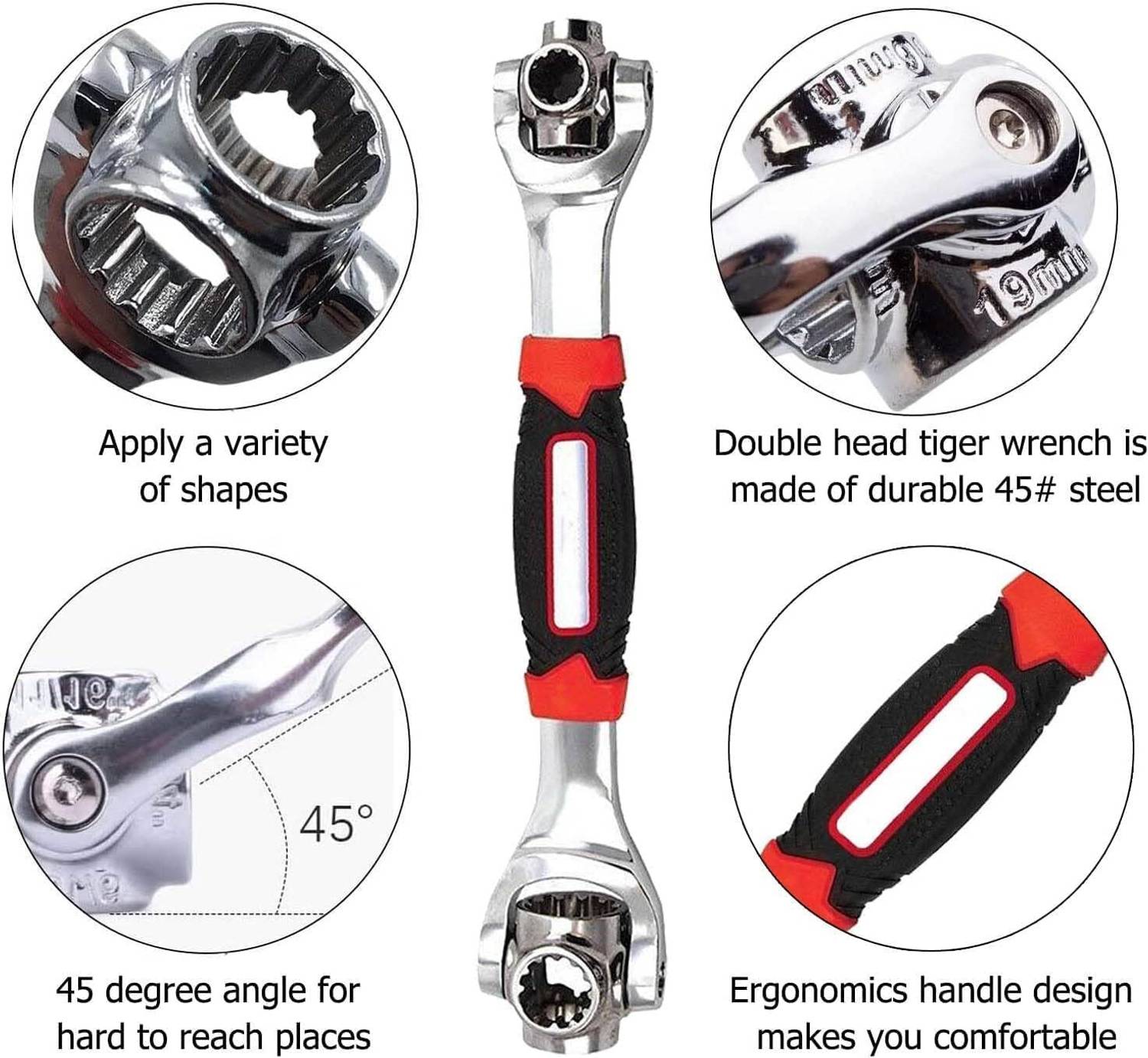 a 虎 TRIONZA Tiger Wrench 48 in 1 Wrench-R494 Multifunction Socket