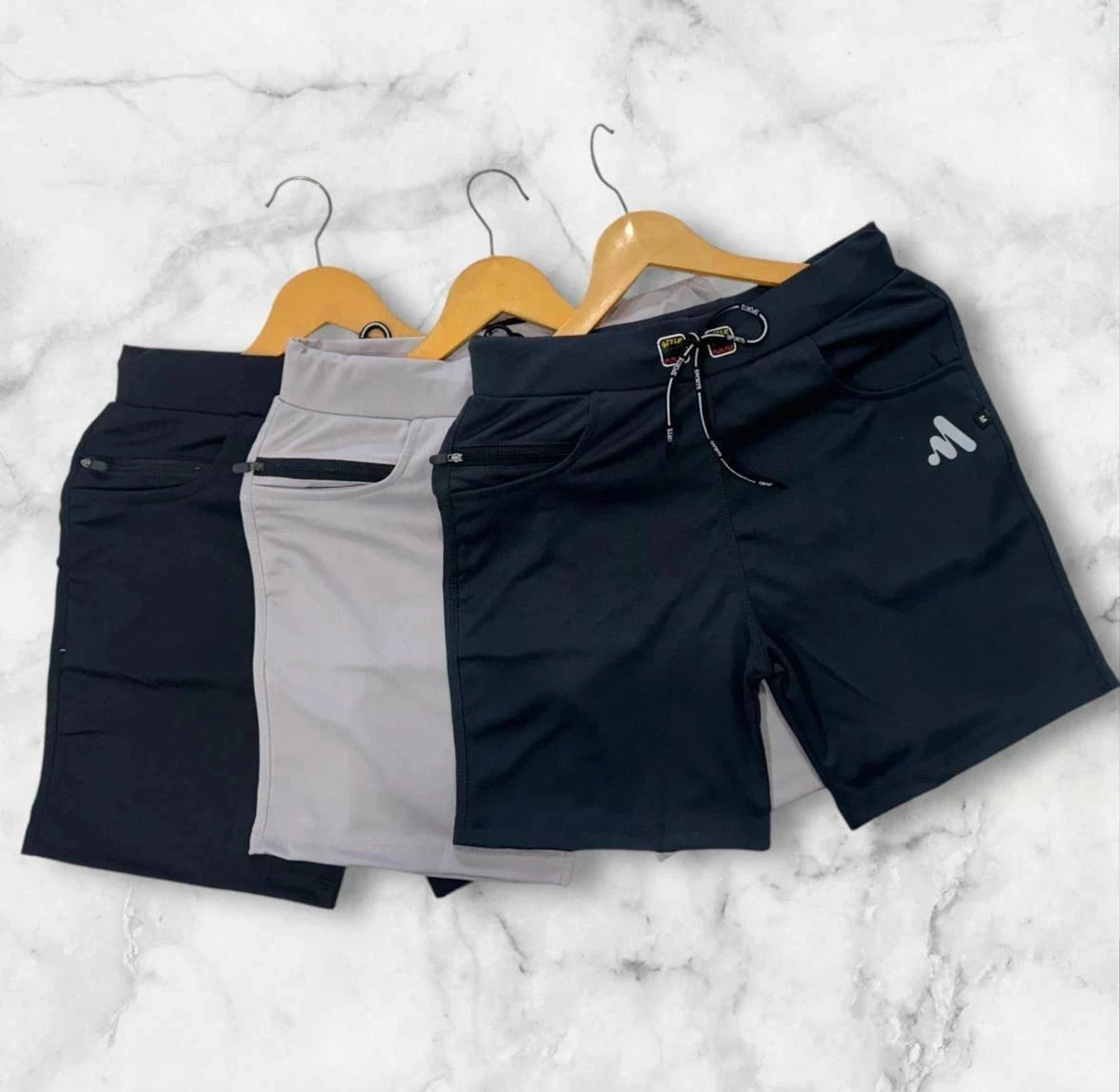 Image of MAANU Solid Men Black, Grey, Dark Grey Regular Shorts, Basic Shorts, Gym Shorts, Running Shorts, Casual Shorts, Sports Shorts