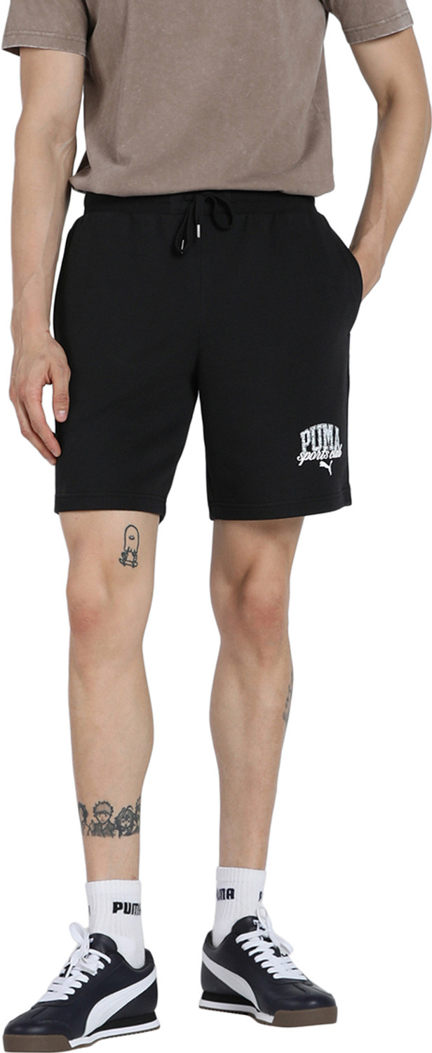 Image of PUMA Printed Men Black Sports Shorts