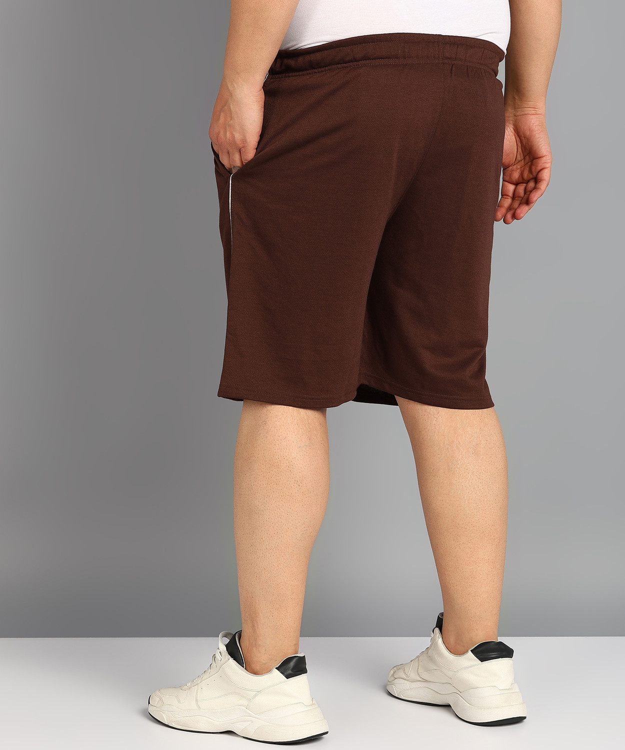 Image of METRONAUT PLUS Solid Men Brown Casual Shorts