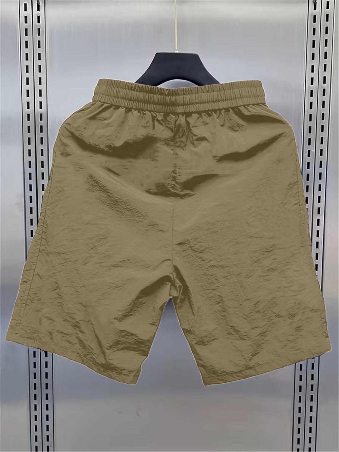 Image of TREND BISTASH COLLECTION Color Block Men Beige Regular Shorts