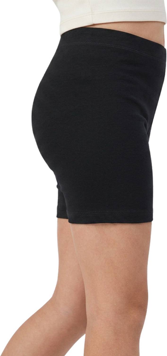 BONJOUR Solid Women Black Basic Shorts