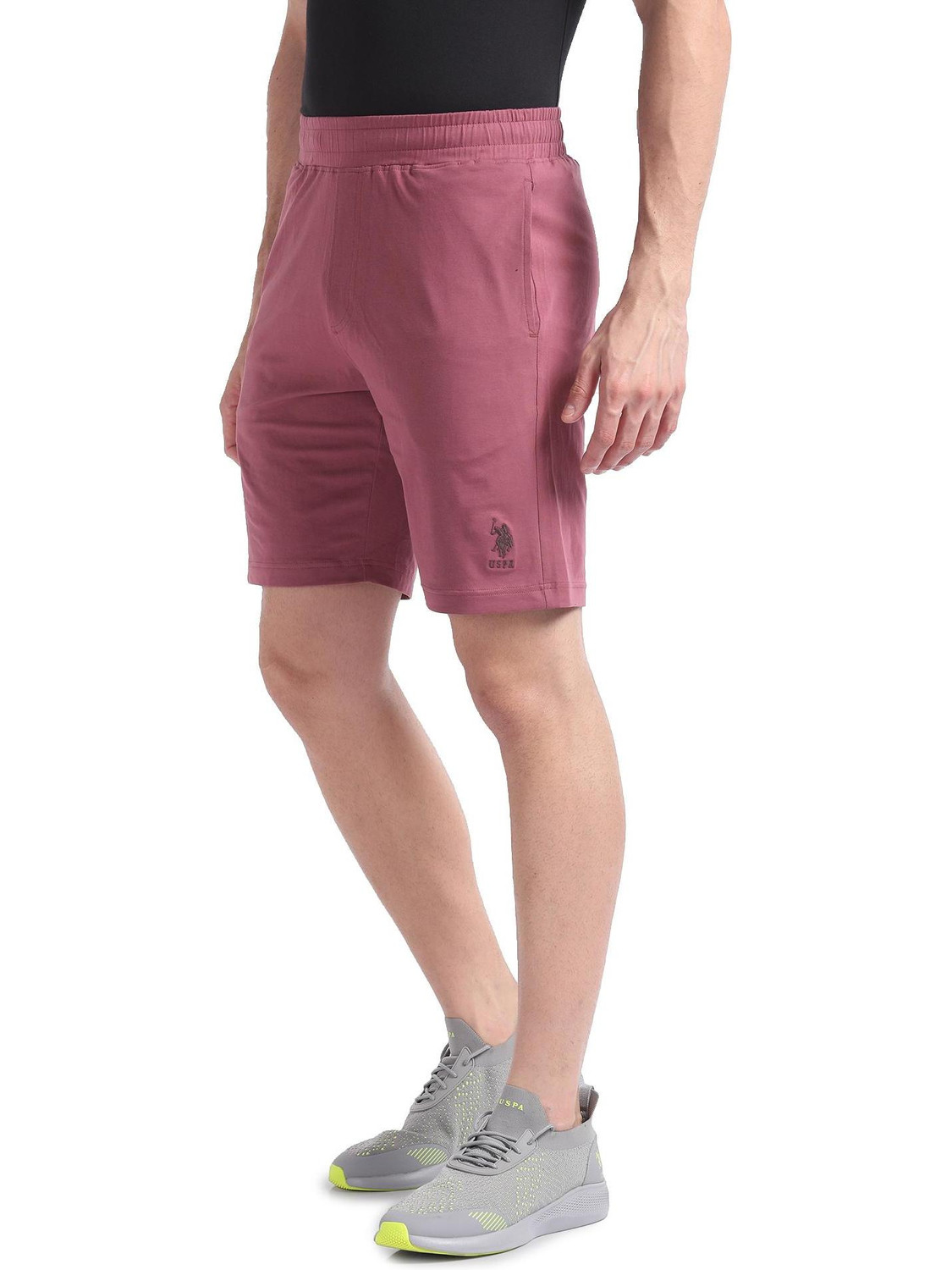 U.S. POLO ASSN. Solid Men Pink Sports Shorts