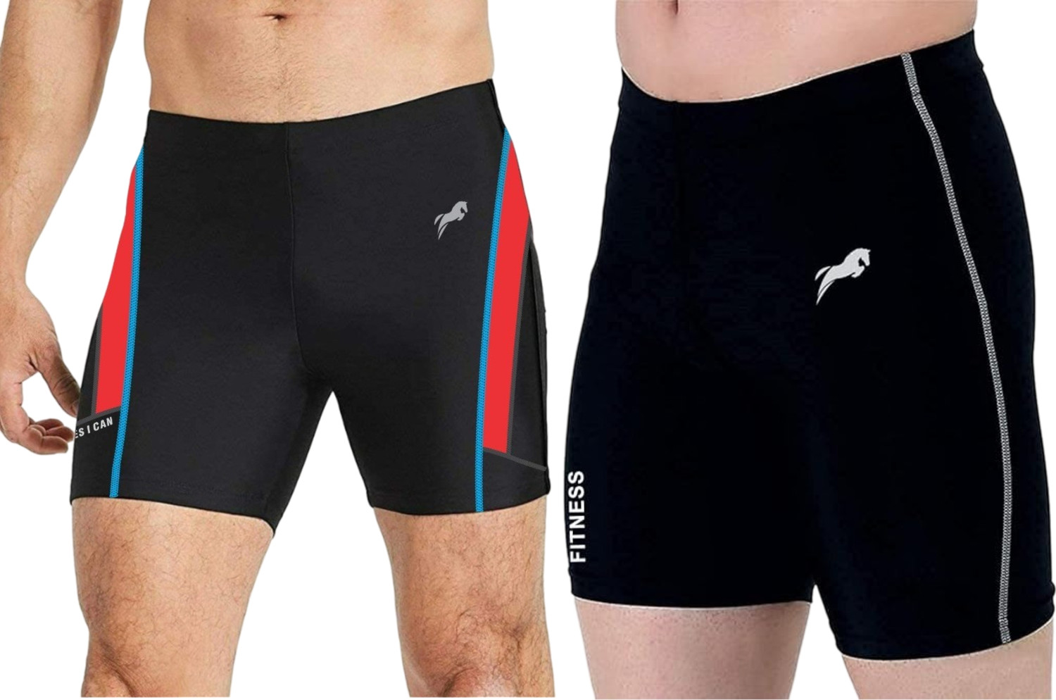 Image of Just Rider Self Design Men Black Swim Shorts