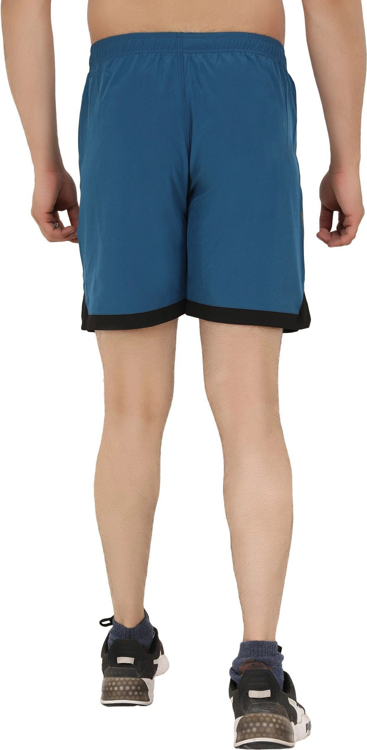 Image of NINQ Solid Men Blue Casual Shorts
