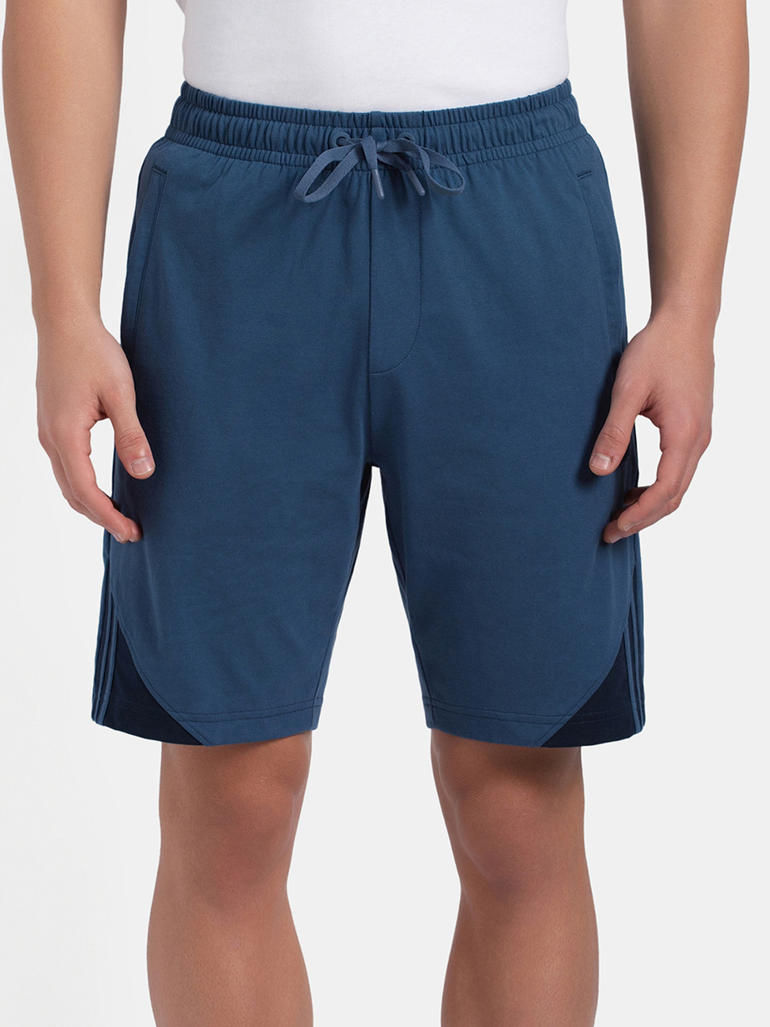 Image of JOCKEY Solid Men Blue Regular Shorts