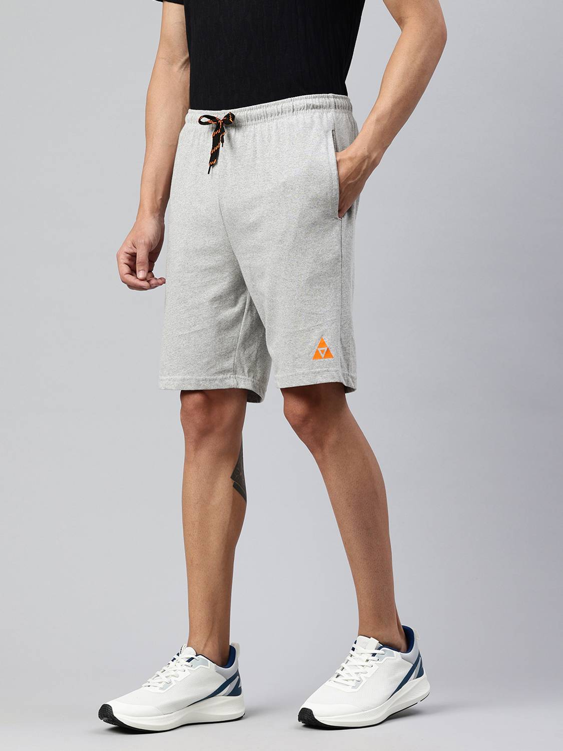 ARDEUR Solid Men Grey Casual Shorts
