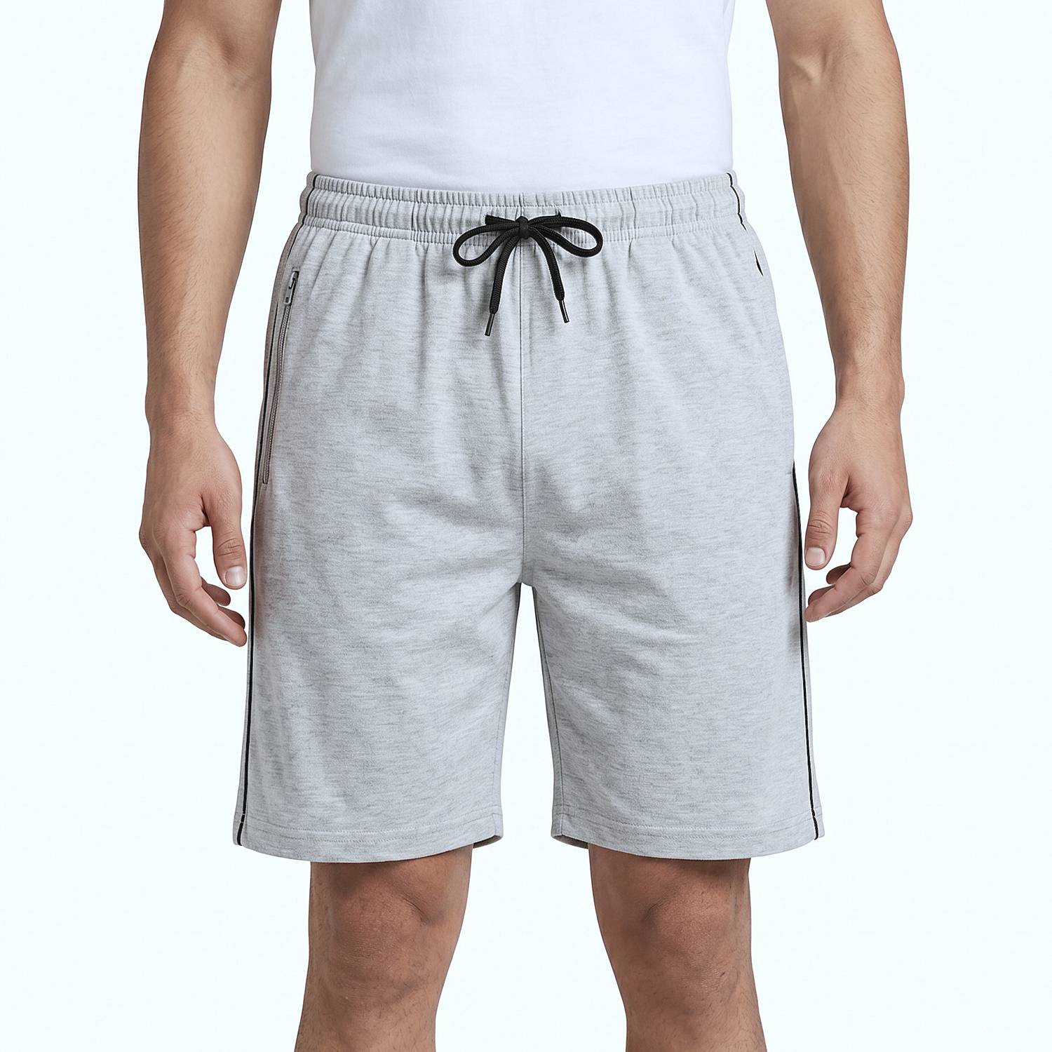 0-DEGREE Solid Men Grey Basic Shorts