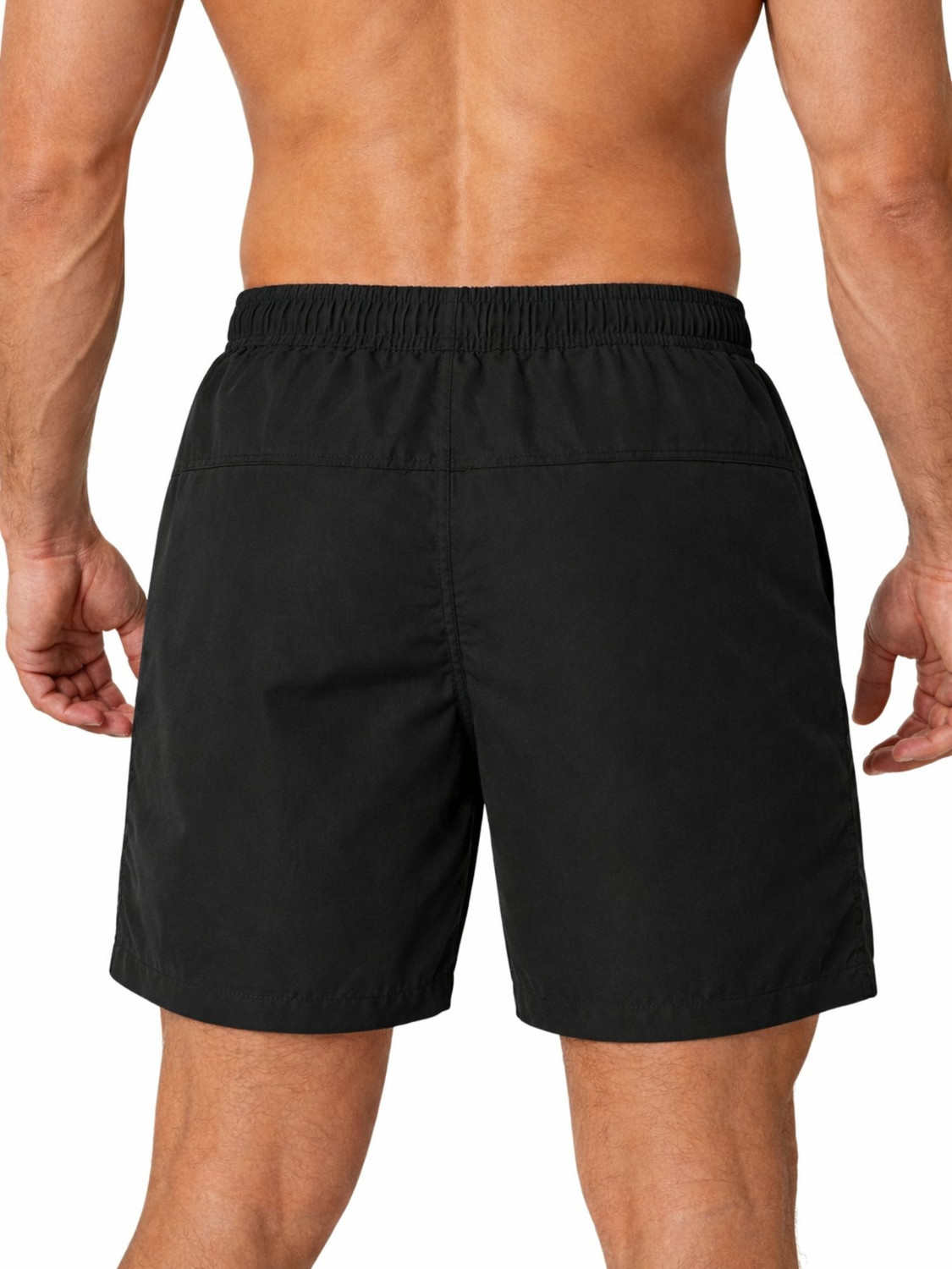 Image of 3colors Solid Men Black Sports Shorts