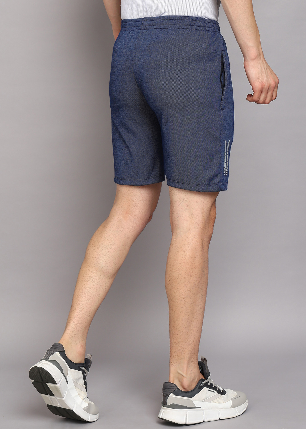 Image of Shiv Naresh Solid Men Blue Sports Shorts