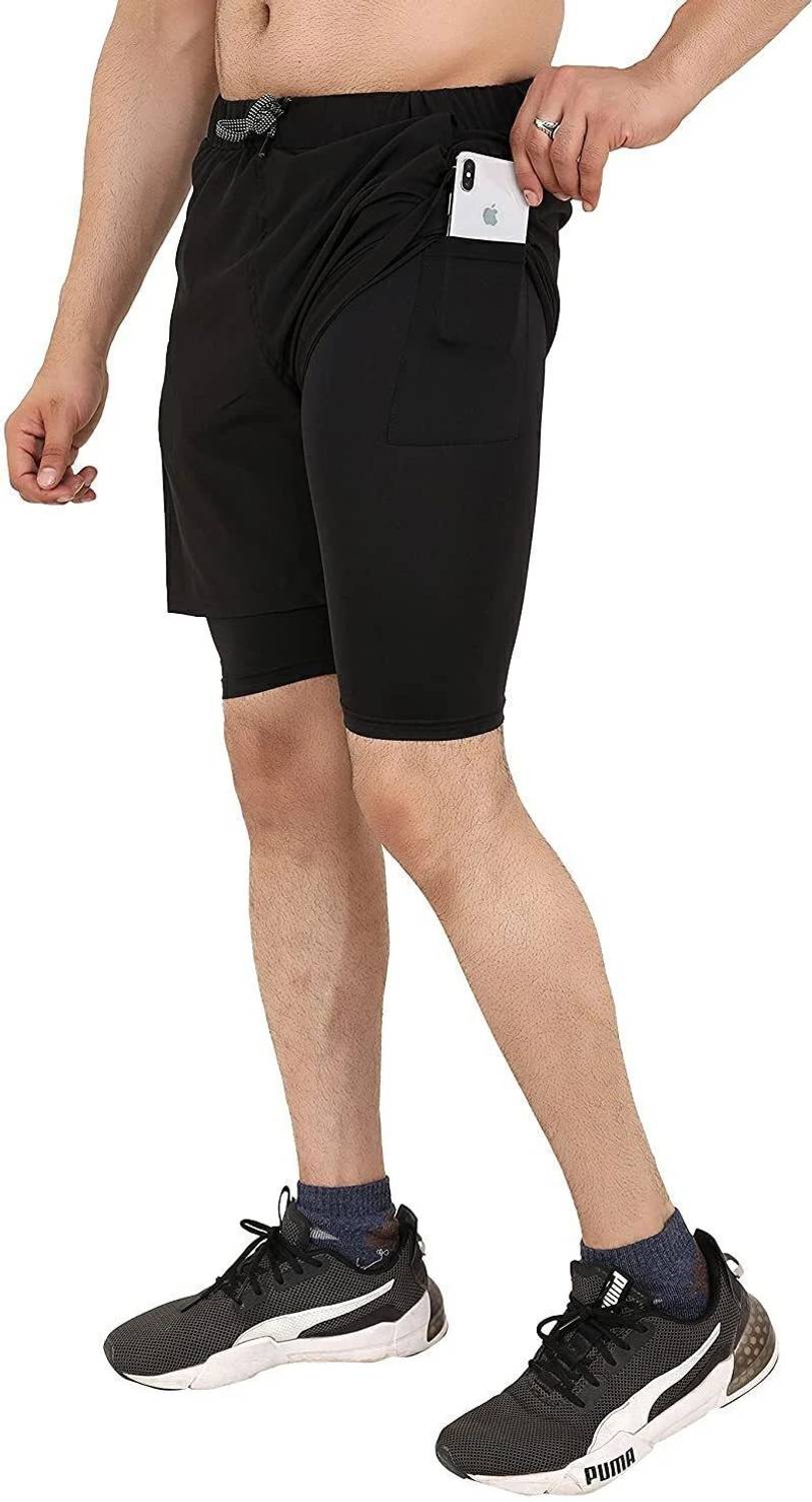 Kyk Black Gym Shorts for Men - Image 3