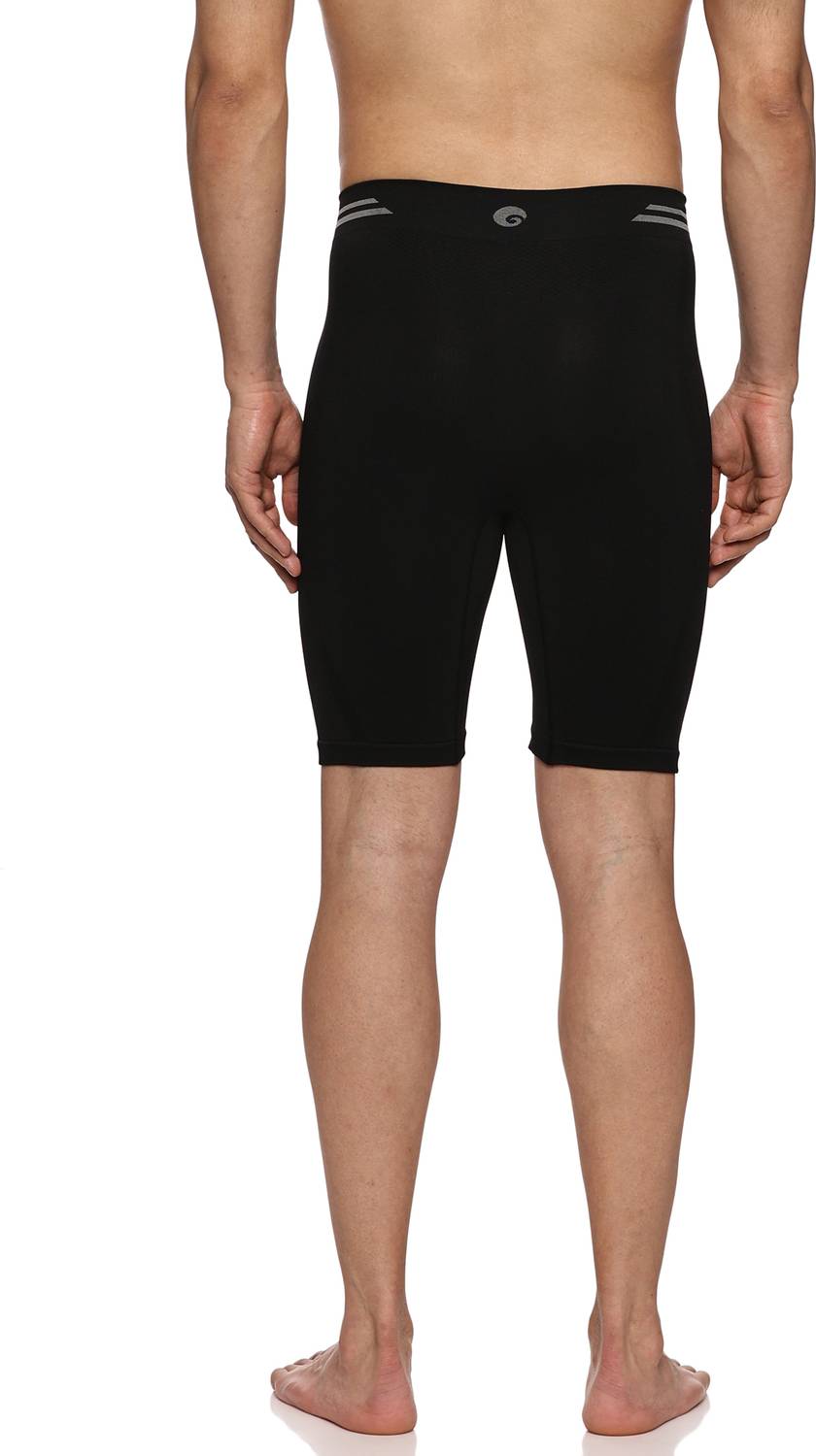 omtex Men Black Compression Shorts - Image 4