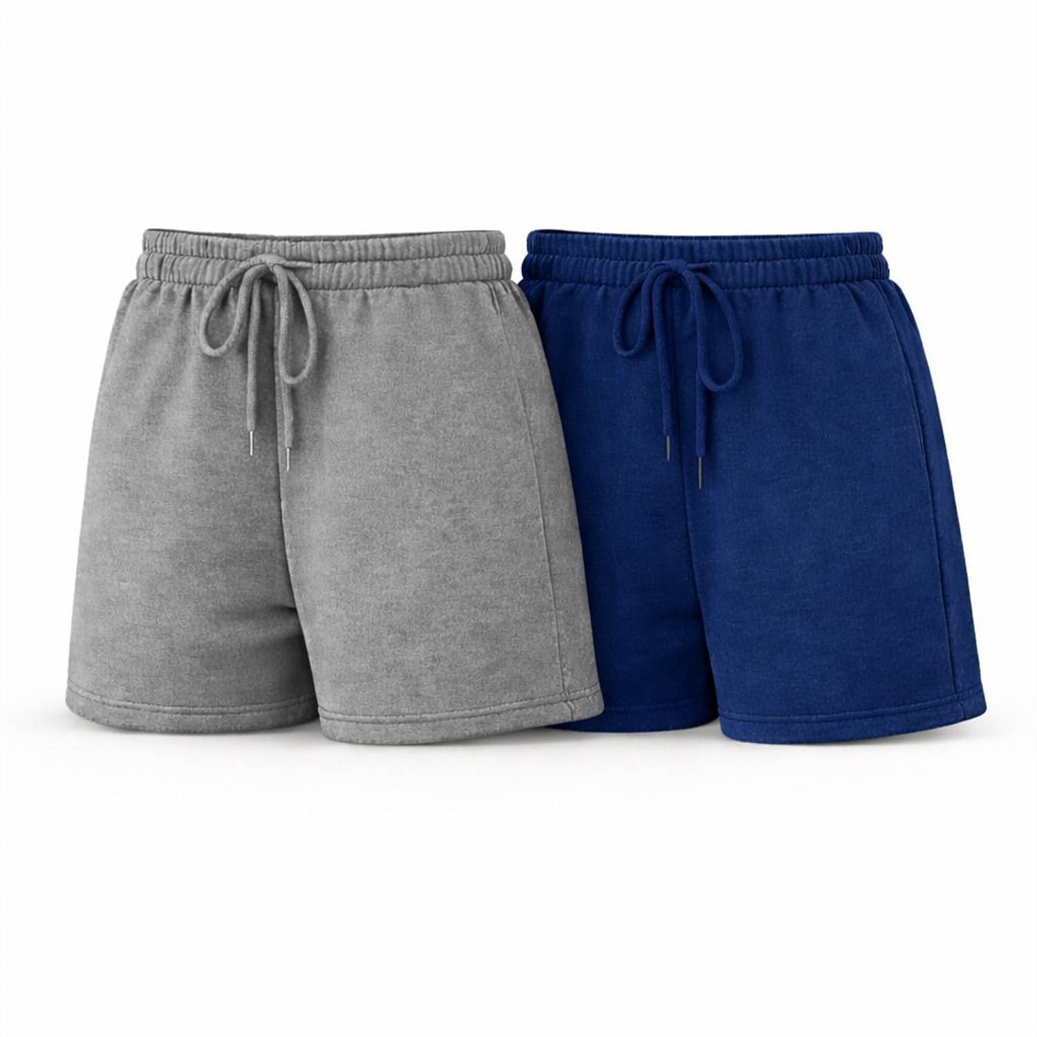 APNEX Solid Women Grey, Blue Night Shorts