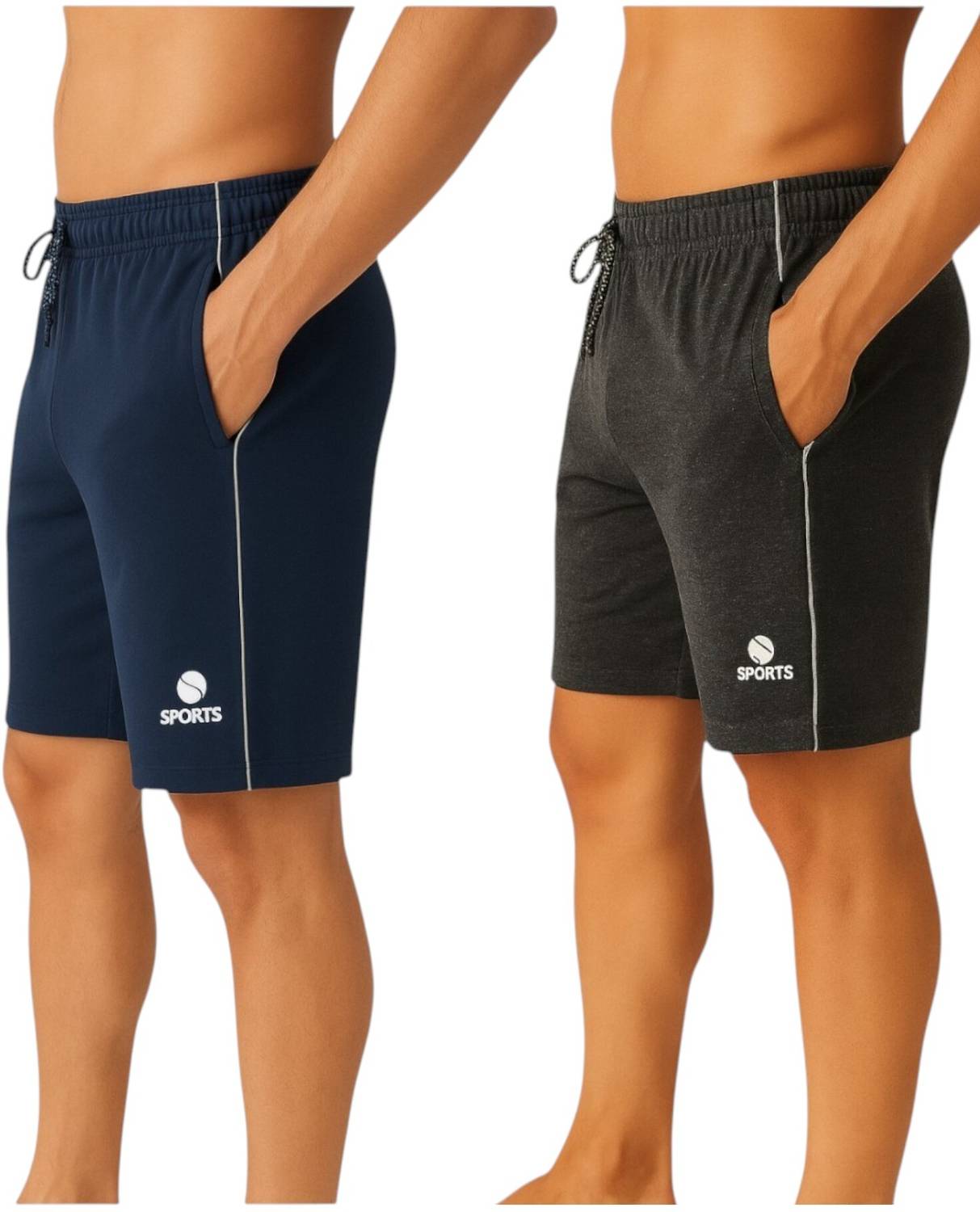 Aargee Solid Men Dark Grey Regular Shorts