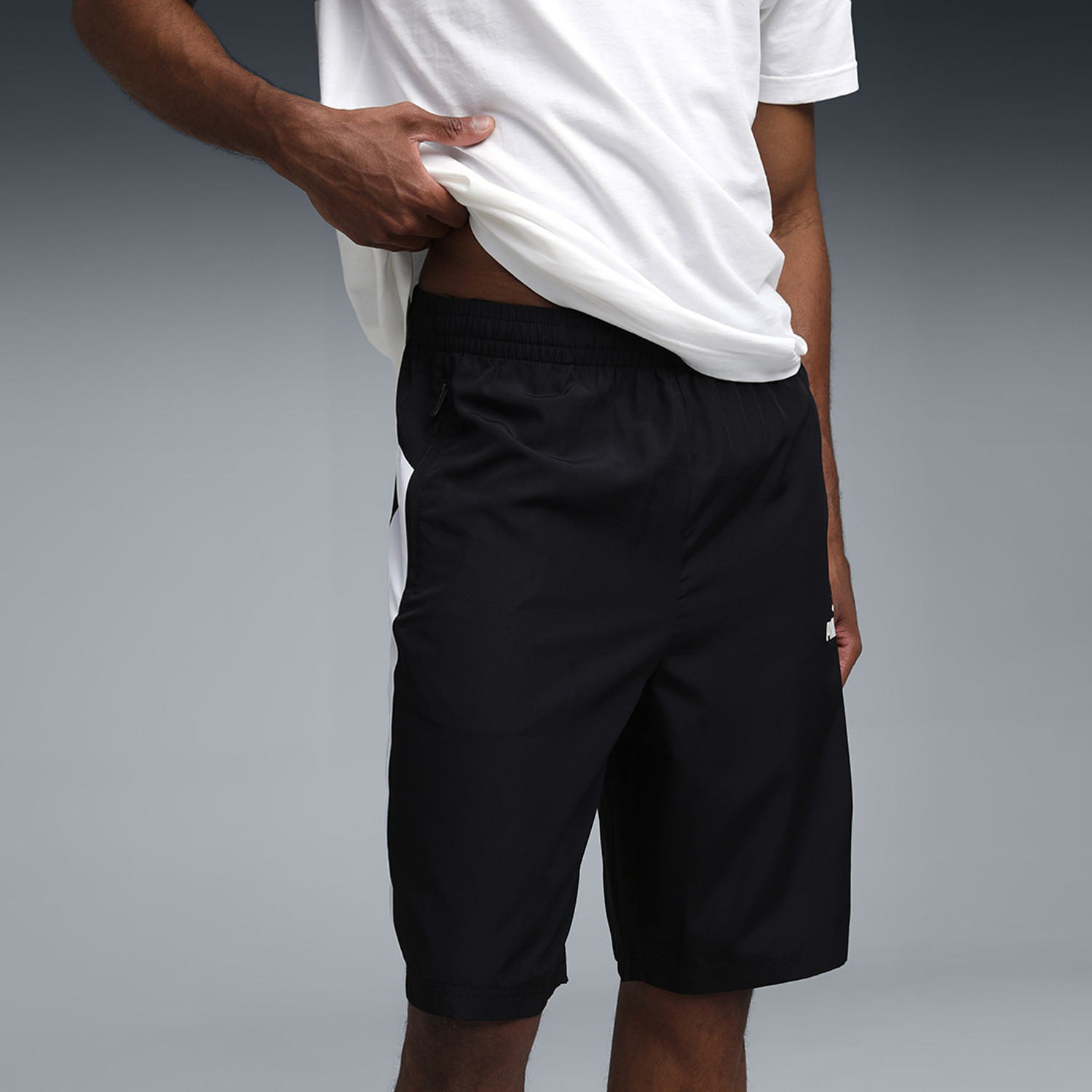 Image of PUMA Solid Men Black Casual Shorts