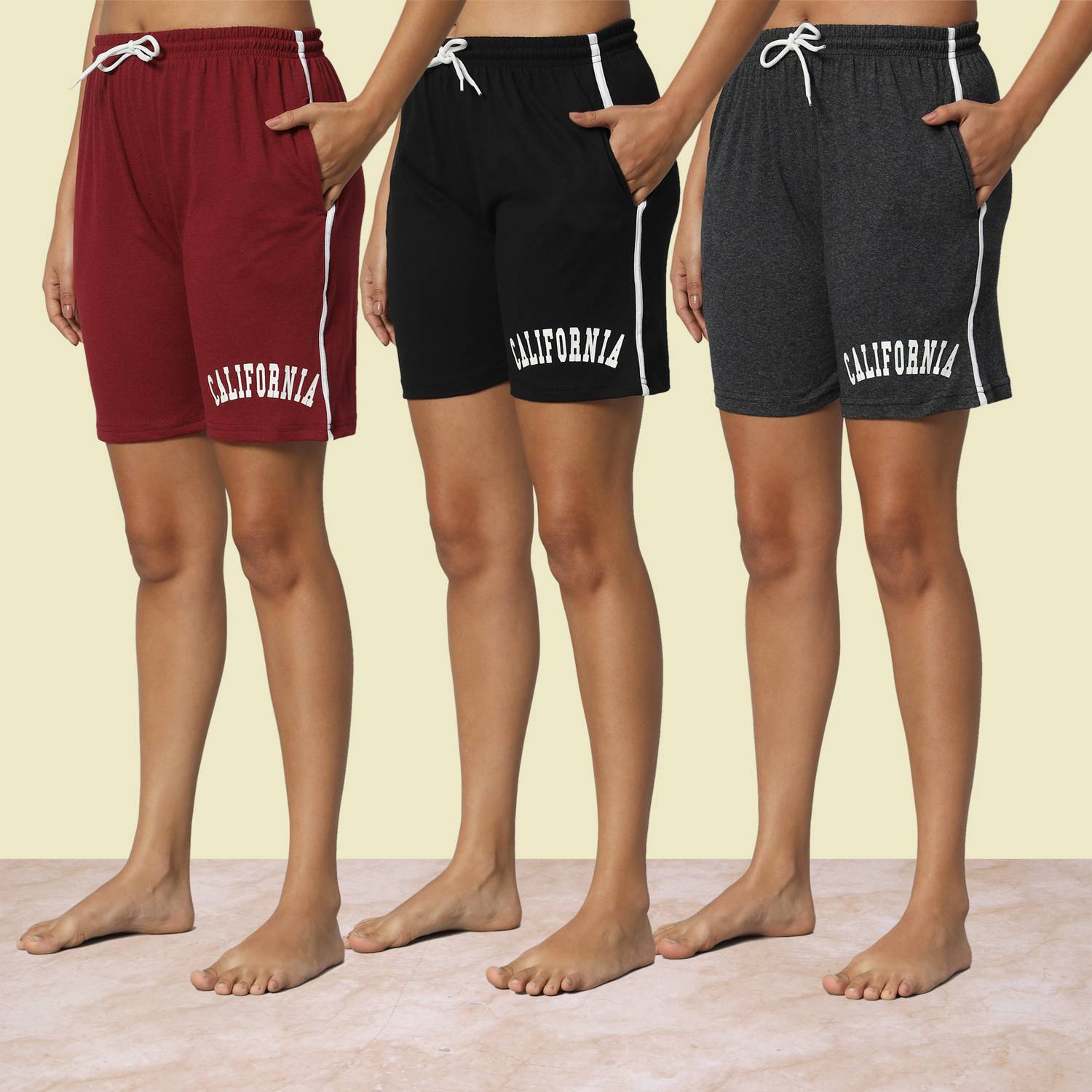 Brayles Printed Women Multicolor Night Shorts