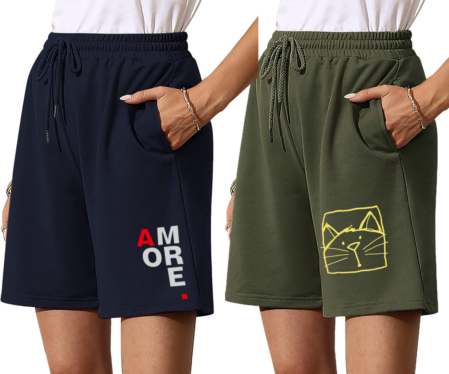 HOTFITS Printed Women Multicolor Basic Shorts