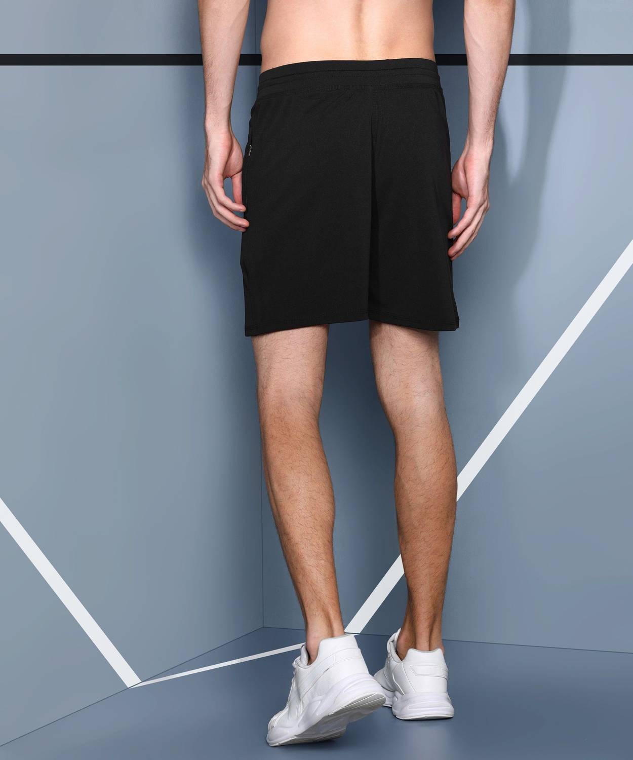 Adrenex Men Black, Grey Basic Shorts Pack of 2 - Image 2